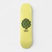 Illustratie van Artichoke cartoon Persoonlijk Skateboard (Voorkant)