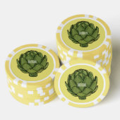 Illustratie van Artichoke cartoon Poker Chips (Opstapeling)