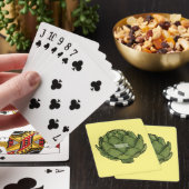Illustratie van Artichoke cartoon Pokerkaarten (Insitu)