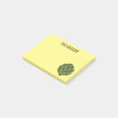 Illustratie van Artichoke cartoon Post-it® Notes (Schuin)