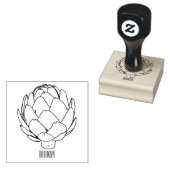 Illustratie van Artichoke cartoon Rubberstempel (Gestempeld)