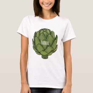 Illustratie van Artichoke cartoon T-shirt