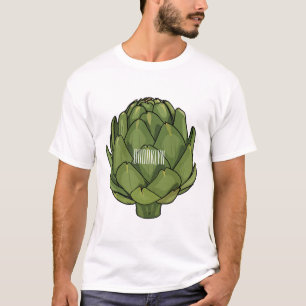 Illustratie van Artichoke cartoon T-shirt