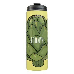 Illustratie van Artichoke cartoon Thermosbeker