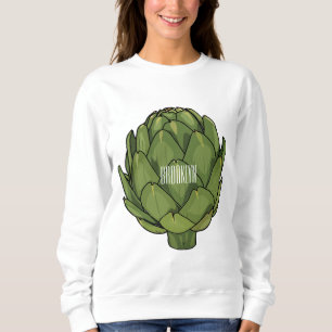 Illustratie van Artichoke cartoon Trui
