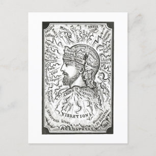  illustratie van Aura Vibrations Briefkaart