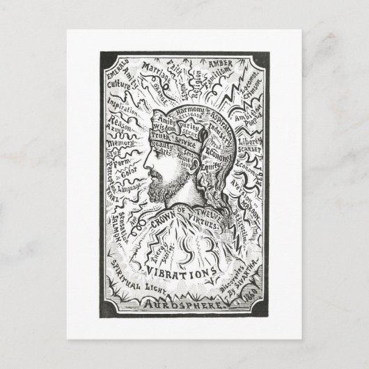  illustratie van Aura Vibrations Briefkaart (Voorkant)