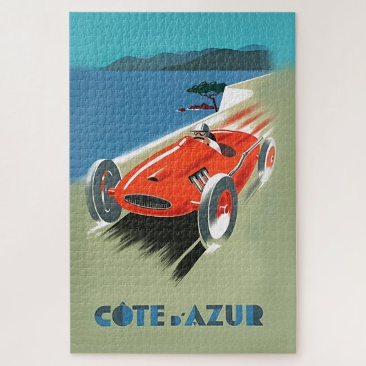  illustratie van automatische races legpuzzel (Verticaal)
