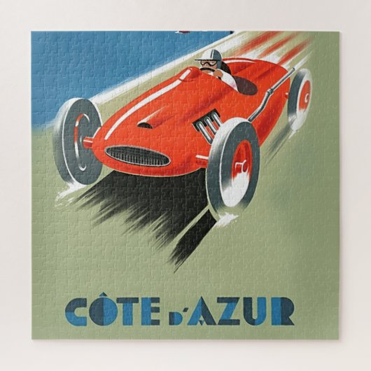  illustratie van automatische races legpuzzel (Verticaal)