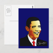 Illustratie van Barack Obama Vector Briefkaart (Voorkant / Achterkant)