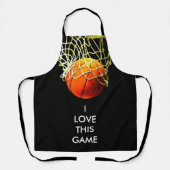 Illustratie van basketball Kunstsport tekenen Schort (Voorkant)