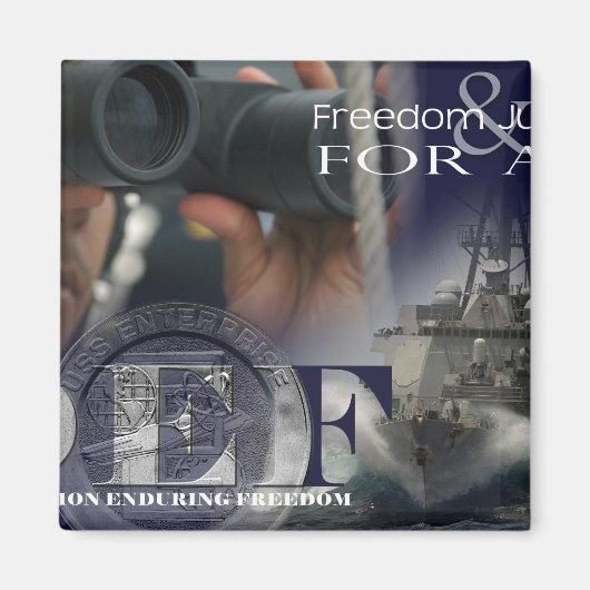 Illustratie van bemanningsleden magneet (Voorkant)