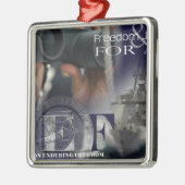 Illustratie van bemanningsleden metalen ornament (Links)