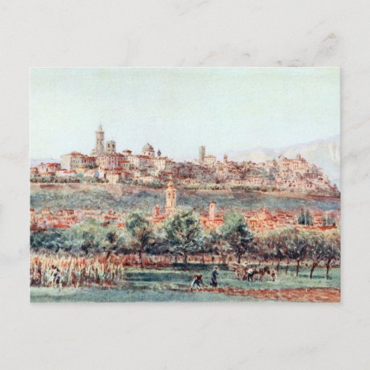 Illustratie van Bergamo, Italië Briefkaart (Voorkant)