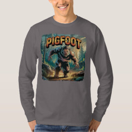 Illustratie van Bigfoot-varken – Grappig eng Bigfo T-shirt