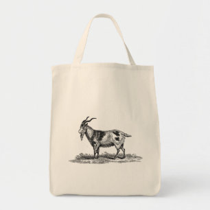 Illustratie van  binnenlandse geiten - geiten van  tote bag