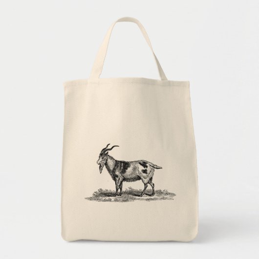 Illustratie van  binnenlandse geiten - geiten van  tote bag (Voorkant)
