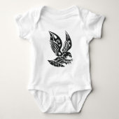 Illustratie van Black Tribal Flying Eagle Romper (Voorkant)
