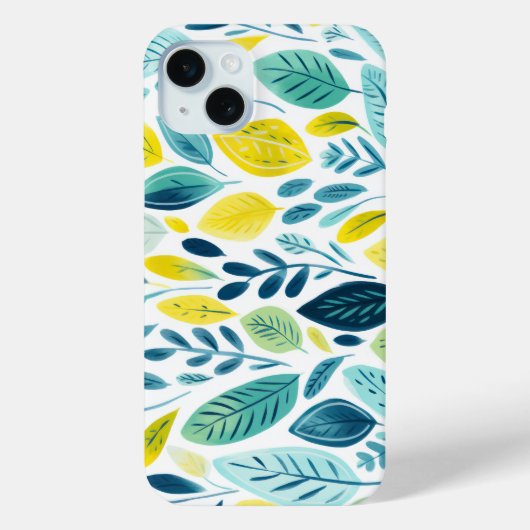 Illustratie van bladvormen en -kleuren Case-Mate iPhone case (Achterkant)