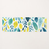 Illustratie van bladvormen en -kleuren yogamat (Achterkant (horizontaal))