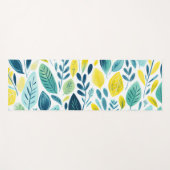 Illustratie van bladvormen en -kleuren yogamat (Voorkant (horizontaal))