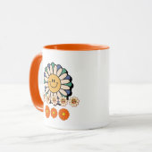 Illustratie van bloemen mok (Voorkant links)