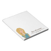 Illustratie van Blonde Woman Hair Salon Beauty Sal Notitieblok (Schuin)