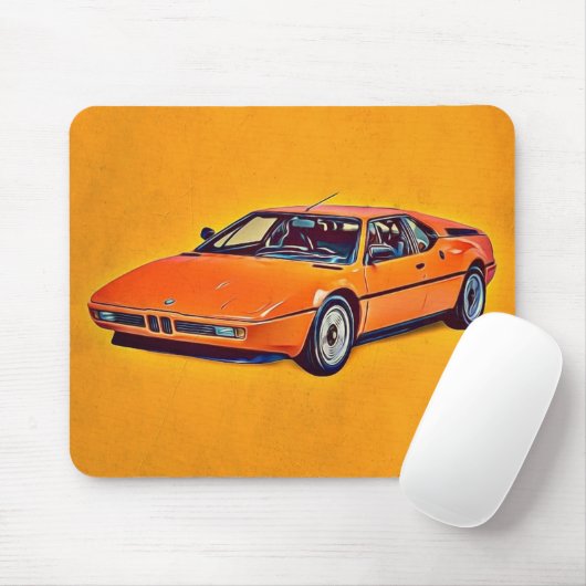 Illustratie van BMW M1 Muismat (Met muis)