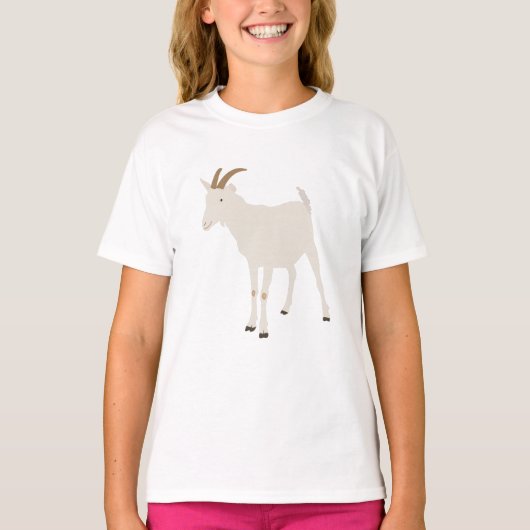 Illustratie van Boerderij van geiten T-shirt (Voorkant)