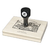Illustratie van boerenmarkt met rubberen stempel (Stempel)