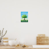 Illustratie van boom met milieubewustzijn Groene A Poster (Keuken)