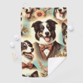 Illustratie van  border collie golfhanddoek (Insitu)