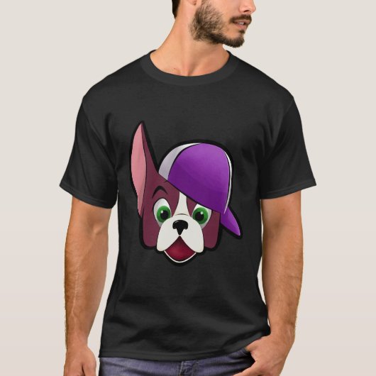 Illustratie van Boston Terrier Trainer T-shirt (Voorkant)