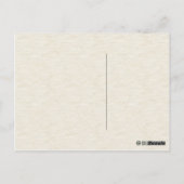  illustratie van botanische blauwe iris briefkaart (Achterkant)