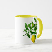  illustratie van botanische lemon mok (Voorkant rechts)