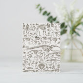  illustratie van Botten van mens en dier Briefkaart (Staand voorkant)