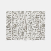  illustratie van Botten van mens en dier Fleece Deken (Voorkant (Horizontaal))