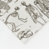  illustratie van Botten van mens en dier Fleece Deken (Hoek)