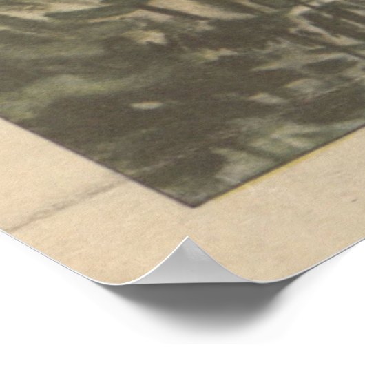 illustratie van Brachiosaurus Dinosaurus Poster (Hoek)