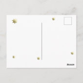 Illustratie van bruin Beer en bosaardbeien Briefkaart (Achterkant)