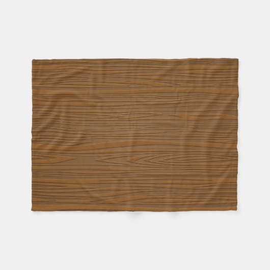 Illustratie van bruine houtkorrel fleece deken (Voorkant (Horizontaal))