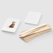 Illustratie van Bulldog van achteren Hondenliefheb Handwaaier (Niet-gemonteerd)