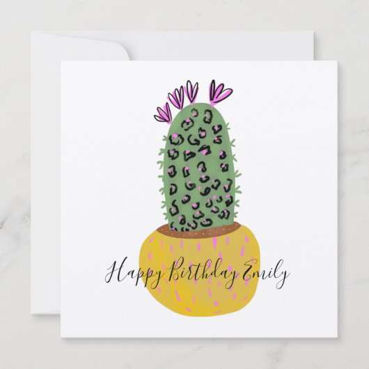 Illustratie van Cactus Animal Print (Voorkant)