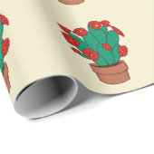Illustratie van cactussen  cadeaupapier (Rol Hoek)