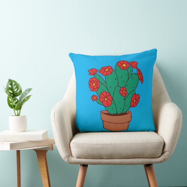 Illustratie van cactussen  kussen (Stoel)