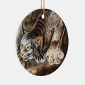 Illustratie van Canada Lynx (Lynx Canadensis) Keramisch Ornament (Rechts)