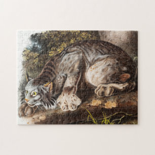 Illustratie van Canada Lynx (Lynx Canadensis) Legpuzzel