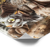 Illustratie van Canada Lynx (Lynx Canadensis) Poster (Hoek)