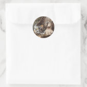 Illustratie van Canada Lynx (Lynx Canadensis) Ronde Sticker (Tas)