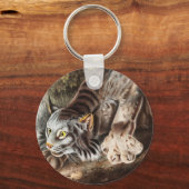 Illustratie van Canada Lynx (Lynx Canadensis) Sleutelhanger (Voorkant)